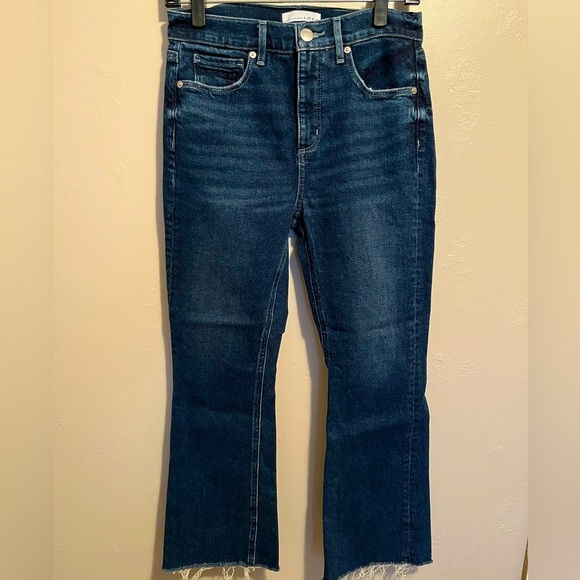 Loft High Waist Flare Crop Jeans - Picture 1 of 12